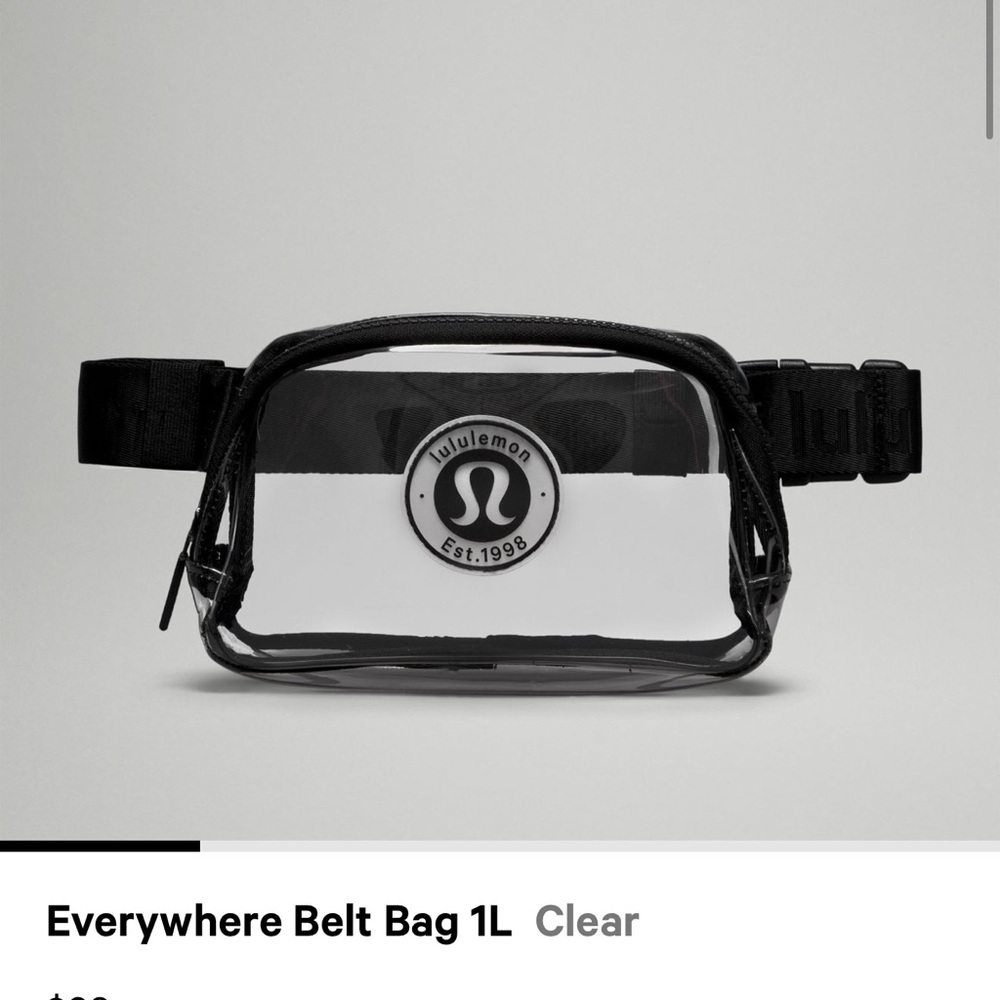 lululemon Everywhere Belt Bag clear